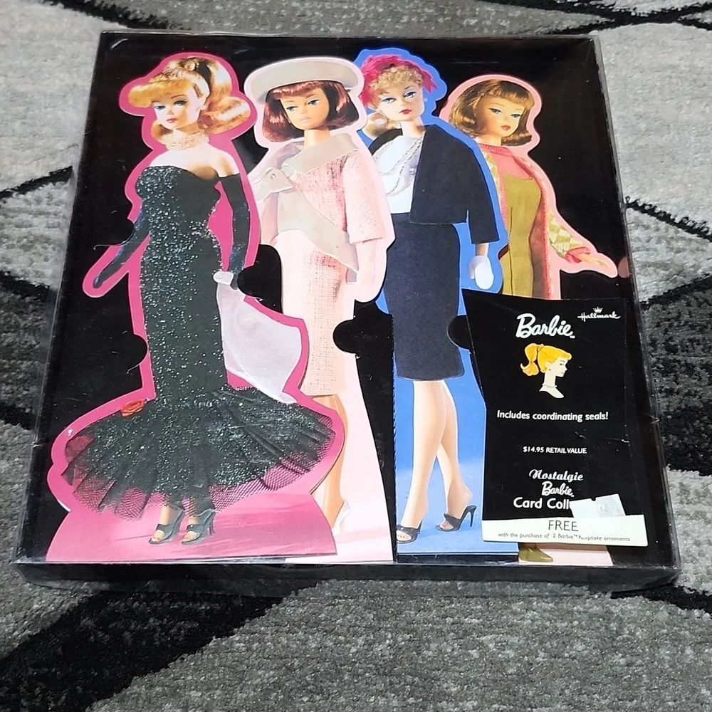 BARBIE NOSTALGIC CARD COLLECTION 2003 BY MATTEL & HALLMARK SET-OF-4